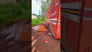 Truck Container Stuck in Mud #truckdriver #trucknews