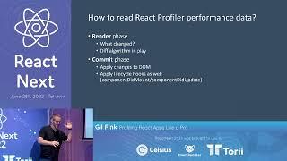 Gil Fink @ ReactNext 22 - Profiling React Apps like a Pro