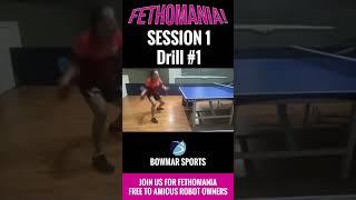 FETHOMANIA 1: Drill 1 - In & out Forehand #pinpong   #tennisshot #sports #butterfly