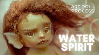Water Spirit | OOAK art doll making | DIY posable mermaid