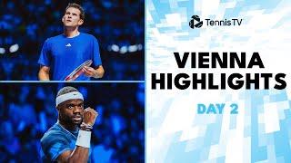 Thiem Plays Final Match; Tiafoe, De Minaur, Nishikori, Draper Feature | 2024 Vienna Day 2 Highlights