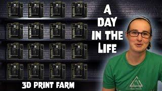 Running a Small 3d Print Farm - A Day in the Life - Vlog 1