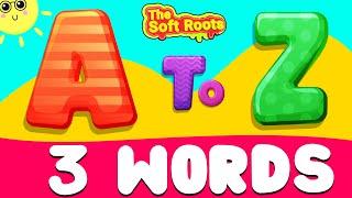 Kids Learning Videos | Learn A to Z 3 Words | Words From Alphabets | A to Z Words | Alphabet | ABC