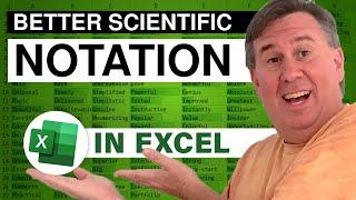 Excel - How to Control Scientific Notation Digits in Excel - Episode 562