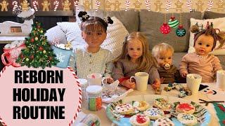 Reborn Dolls Family Holiday Routine  ️ Roleplay with ALL Five Dolls #reborn #roleplay #chrsitmas