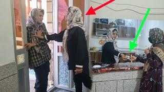 The landlord's bad behavior towards Umm al-Banin, and Pari herself took action because of Umm al-Ban