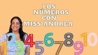 Los Números canción en Español con Miss Andrea | Numbers song in Spanish with Miss Andrea