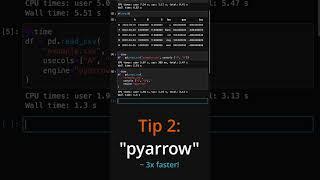 Pandas Essentials: Blazing fast CSV loading! #python #programming #coding #pandas