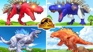 TYRANNOSAURUS REX vs ALL CARNIVORES HERBIVORES ULTIMATE DINOSAUR BATTLE - Jurassic World in ARBS