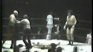 Ox Baker starts riot in 1974