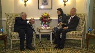 Chinese Vice Premier Liu He meets Kissinger in Washington