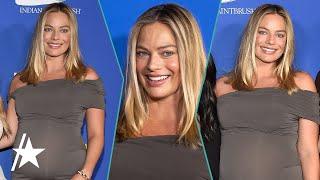 Margot Robbie Debuts Baby Bump on Red Carpet