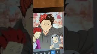 Drawing Tendou with black hair!