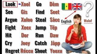 wolof anglais | learning English | 80 verbs in English.