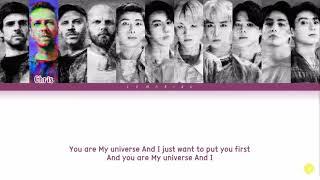 BTS x Coldplay - My Universe (official lyrics)кириллизация #bts #army #myuniverse #btsxcoldplay