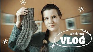 Описание Bridge Socks ⭐ Новая камера ⭐ Неудача с жилетом и классная майка | Вязальный влог №22