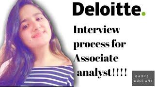 MY DELOITTE INTERVIEW EXPERIENCE FOR THE ROLE OF ASSOCIATE ANALYST | TIPS AND ADVICE | #deloitte