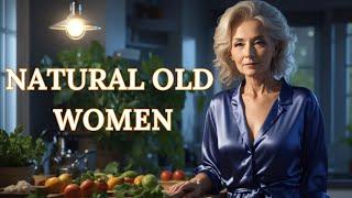 Natural Old Woman over 70  ELEGANCE Dressed  ELEGANT OUTFITS #2