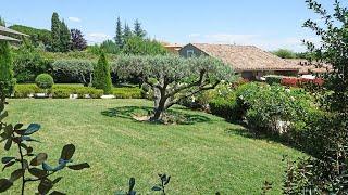 VISITE DÉCOUVERTE D’UN JARDIN PROVENÇAL AVEC UNE PELOUSE EXCEPTIONNELLE ET DE TRÈS BEAUX OLIVIERS