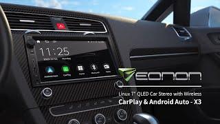 2023 latest 7" Eonon X3 Wireless CarPlay / Android Auto Double Din Car Stereo for Various Vehicles