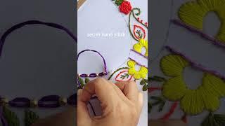 super easy cable chain stitch #shortvideo #trending #embroidery #art