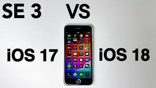 iOS 17 VS 18 iPhone SE 3 (2022)