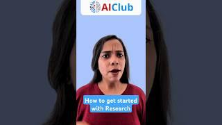 How to get started with Research as a High Schooler I AIClub #shorts