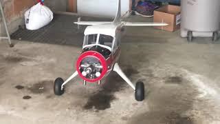 RCGF 30cc twin running in a Hanger 9 30cc Beaver