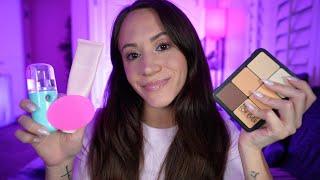 ASMR / Doing Your Easter Skincare & Makeup 