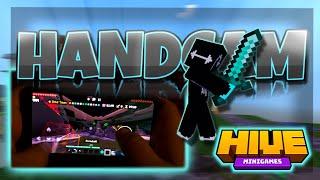 MCPE Hive - Skywars Solos PHONE HANDCAM // Full MCPE Gameplay // (Minecraft Hive)