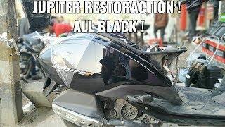 TVS Jupiter All Black Scooty Restoration ! 2016 model ! Jupiter modification ! by KS modification