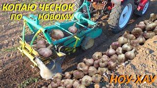 Копаю ЧЕСНОК СУПЕР копалкой !!!