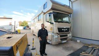 UNSER WOHNMOBIL VARIO MOBIL 18t Alkoven muss zum LKW Service  KFZ Meister Peter Kirner Tipps Tricks