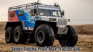 152 Hp | 4950 Kg Weight | An Uncompromising All-Terrain Vehicle | Sever Trucks Profi-Max Tractor 6x6