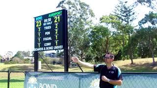 Rugby Union Full Colour Video Scoreboard