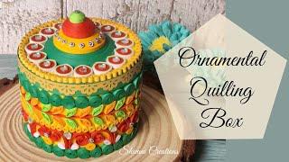 Ornamental Quilling Box/ How to make Quilled Jewellery Box