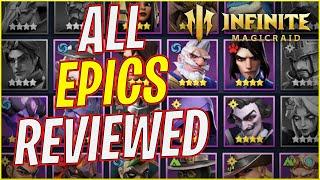 DON'T WASTE RESOURCES!! EVERY SINGLE EPIC REVIEWED | Infinite Magicraid