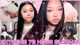 EXTREME 72 HOUR NYC GLOW-UP🩷(facial, hair dye, workout, shopping)