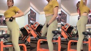 Try On Legging Wanita Celana Senam Gym Fitnes Zumba