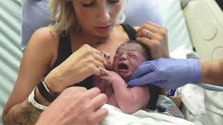 A Natural Birth Story- Dad catches baby Otto