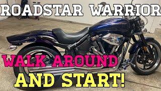 Yamaha Roadstar Warrior Walk Around and Start!