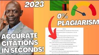 FREE APP to CITE/REFERENCE in SECONDS! HARVARD |OSCOLA| APA| ASSIGNMENTS/ESSAYS ZAMBIA 2025