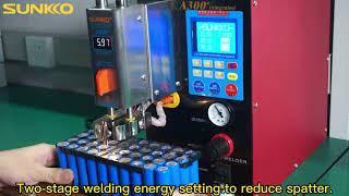 SUNKKO A300+ Industrial Pneumatic Spot Welder, Built-in Compressed Air Pump