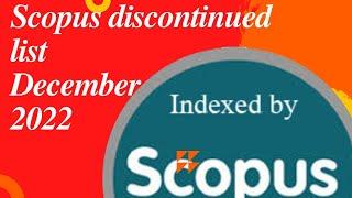 scopus newly added and discontinued journals 2023