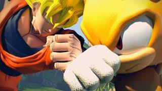  ARCHIE SONIC vs XENO GOKU  FIGHT 3D ANIMATION ( Sonic The Hedgehog vs Super Dragon Ball Heroes )