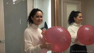 Hot girl blows to  pops your balloon #balloonchallenge #balloon #b2p