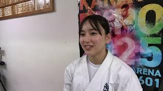 【新極真会　空手】2025年JKO昇段審査会　目代結菜　昇段インタビュー　SHINKYOKUSHINKAI KARATE