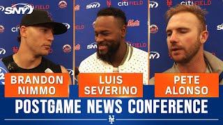 Brandon Nimmo, Luis Severino, and Pete Alonso on Mets scoring 10 runs in three straight games | SNY