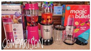 Magic Bullet Blender vs Hamilton Beach Personal Blender Comparison