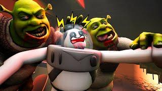 SHREK EXE  Eating NIGHTMARE BOOZ  vs 3D SANIC CLONES MEMES In Garry`s mod!